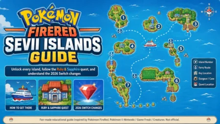 Pokémon FireRed Sevii Islands guide image